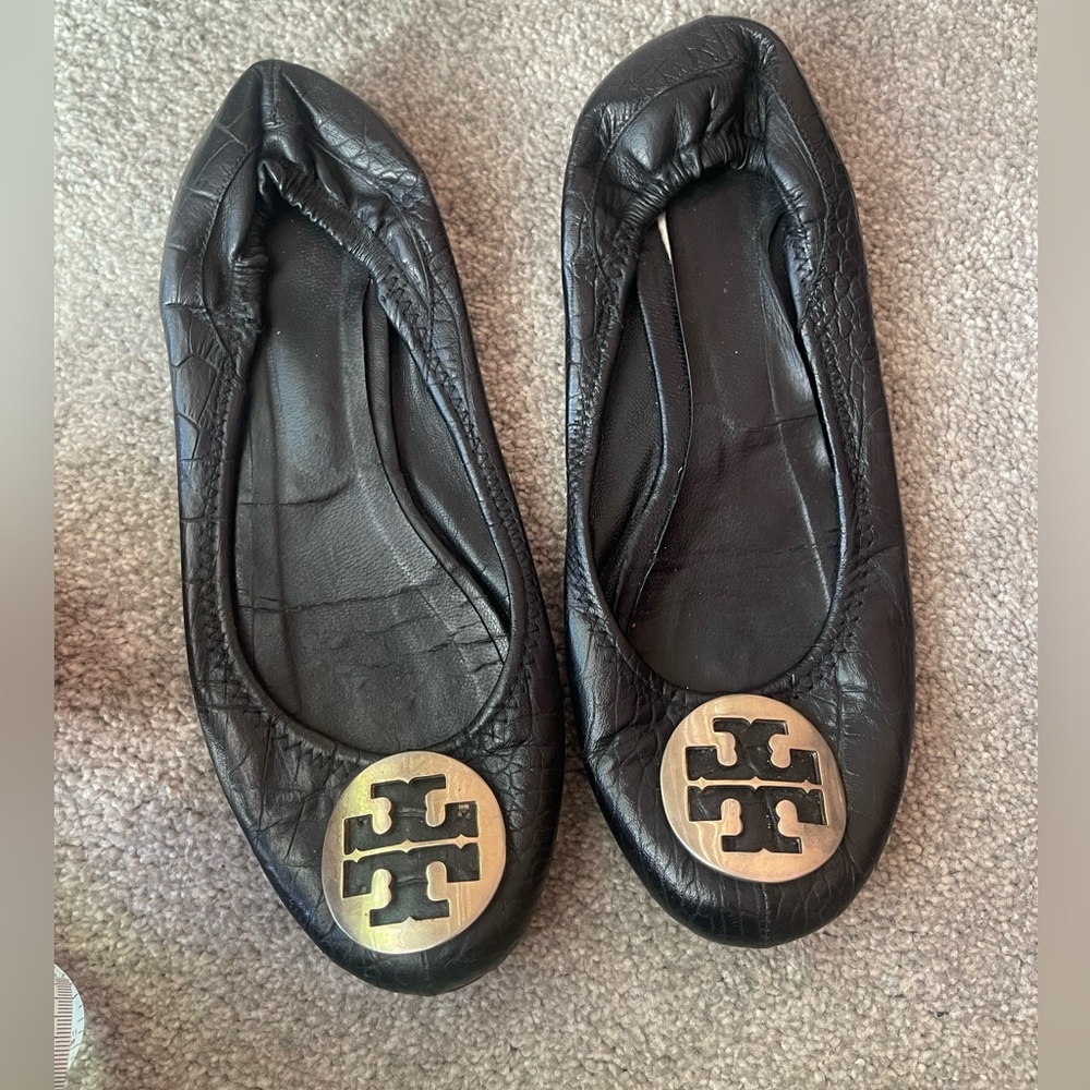 Authentic Tory Burch black flats